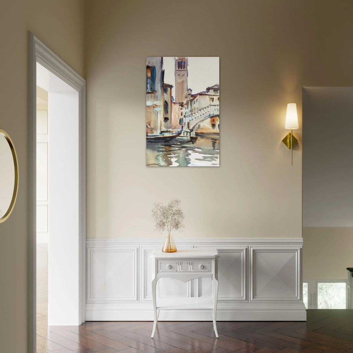 A Bridge and Campanile, Venice-ceaf5770-e1ea-4da1-a347-80615f98e3ef